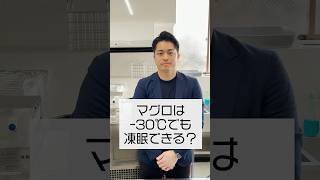 【検証】マグロは-30℃の凍眠でも冷凍できる？ #shorts