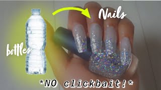 DIY Fake Nails From Bottles | Bottle Nails easy/fast *it really works!*