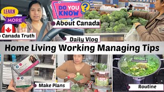 Real Canada Life Is So Busy Vlog How To Manage Home Living Work \u0026 Family New To 🇨🇦 Motivational Tips