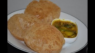 உப்பலான புஸ் புஸ் பூரி செய்வது எப்படி?  | soft and puffy poori in simple way in Tamil