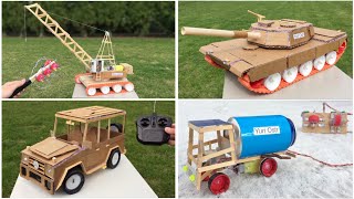 4 INCREDIBLE IDEAS | 4 AMAZING THINGS YOU CAN MAKE AT HOME | DIY RC TOYS