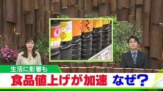 値上げラッシュはいつまで続く… 大手食品メーカーが次々と値上げを発表【岡山・岡山市】