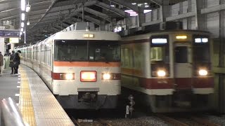 東武300系301F草加着発・東武6050系6176F草加通過