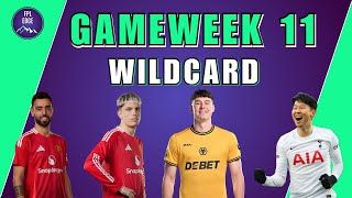 FPL GAMEWEEK 11 WILDCARD DRAFT!! | BEST WILDCARD TEAM | Fantasy Premier League!!