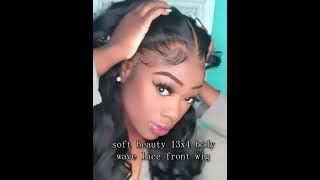 13x4 body  wave  lace front  wig