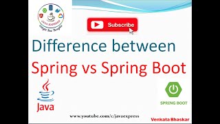 Spring Vs Spring Boot - Difference | @JavaExpress