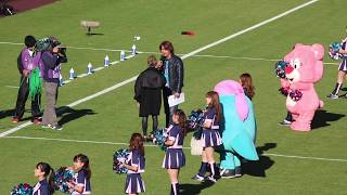 倖田來未さんとYUYAさん ハーフタイム サガン鳥栖vs北海道コンサドーレ札幌