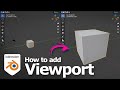 How to add more viewports in Blender