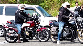 2023.10.15愛媛県 道の駅 風和里 旧車ミーティング  ダイジェスト編CBX400F   GT380   Z   XJ400D   マッハ   Z400FX   道の駅ふわり