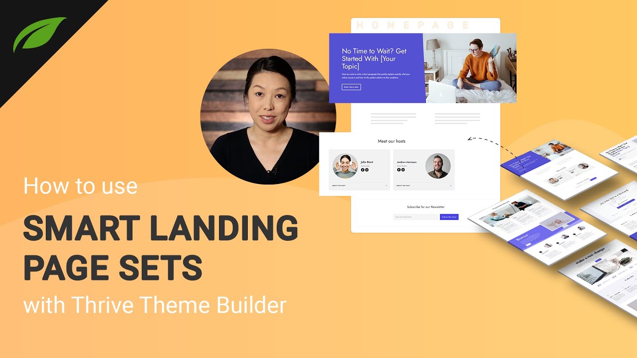 How To Use Smart Landing Page Sets With Thrive Theme Builder Youtube