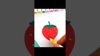Strawberry how to drawartfor kidsstrawberryfruithow to paint