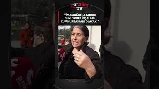 İmamoğlu'na destek için Çağlayan'a giden yurttaş: \