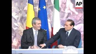 Premierul Tăriceanu se întâlnește cu Berlusconi