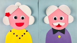Grandparents Day Crafts for Kids | Grandma👵🏻and Grandpa Craft🧓🏻|Kids Craft - Crafts with Toddler