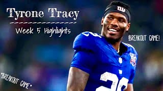 Tyrone Tracy Highlights | Week 5, 2024 | NYG vs SEA | Tyrone Tracy Rookie Highlights