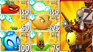 Plants vs. Zombies 2: All Electric Plants Max Level Power-Up Vs Zombot Plank Walker