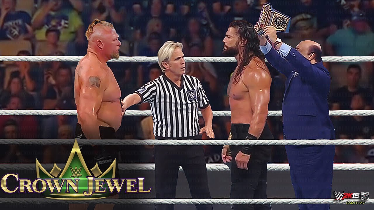 Roman Reigns Vs. Brock Lesnar - WWE Crown Jewel 2021