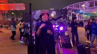 2018.12.28 中環碼頭唱演出 - 開場曲香港之夜, 香港旺角小龙女龙婷