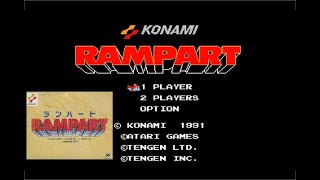 やってみるとハマる♪パズル＋シューティング＋シミュレーション！ファミコン『ランパート』をプレイ(※『RAMPART』gameplaymovie)