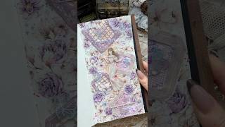 ASMR journal pastel purple🔮💜✨|#asmr #journal #journaling #scrapbooking #fyp #diy #journalwithme