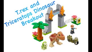 T. rex and Triceratops Dinosaur Breakout LEGO DUPLO 10939