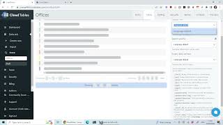 Custom Table Information for CloudTables