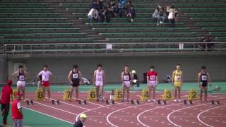 第７７回石川県陸上競技選手権大会男子１００ｍ決勝