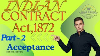 Acceptance in Indian contract Act #ica1872 #acceptance