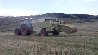 Pressatura paglia 2014 con fendt 930 time