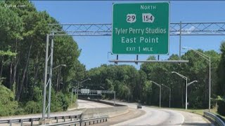 Tyler Perry Studios sign debuts on GA-166