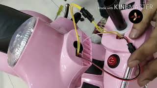 UNBOXING AND ASSEMBLING THE RIDE ON VESPA (KIDS ELECTRIC SCOOTER)