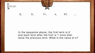 SAT Math - Sequences - Easy 1
