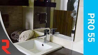 How to fasten a bathroom mirror with the Striplox Pro 55