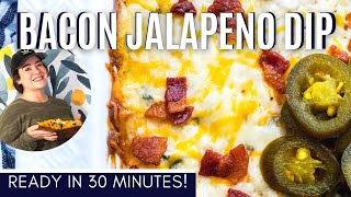 EASY Baked Jalapeno Popper Dip Recipe