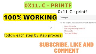 0x11. C - printf; 100% working follow each step to handle the ALX tasks