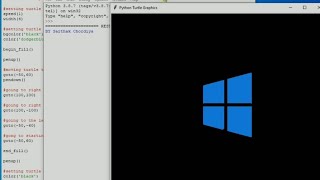 Windows Logo using python Turtle
