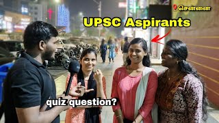 Quick question for UPSC aspirants in Anna Nagar, Chennai - Street Interview