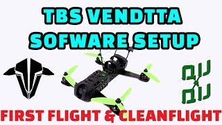 TBS Vendetta initial setup procedure for first flight via OSD and Cleanflight.