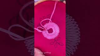 beautiful flower embroidery #shortsfeed #shortvideo #shorts #short #shortsvideo #shots #shots #share