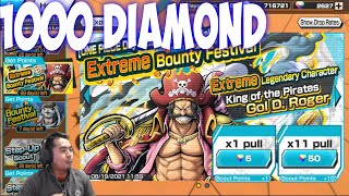 Gacha 1000 ++ Diamond Demi Gol D Roger 🔥🔥 - One Piece Bounty Rush