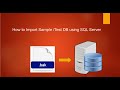 Microsoft SQL Server Management Studio - How to Import/Load SQL File using SQL - 2019/2022