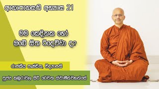 ආනාපානසති භාවනාව අභ්‍යාස 21.. මම කෙදිනක හෝ ඔබේ සිත රිදෙව්වා ද ?