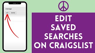 How to Edit Saved Searches on Craigslist 2024