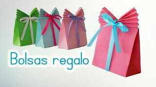 Bolsas de papel para regalo fáciles de hacer / Innova Manualidades