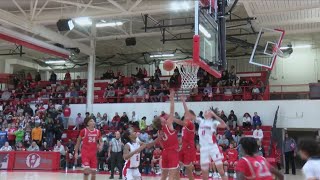 North Scott Lancers basketball wings Davenport West Falcons 67-62