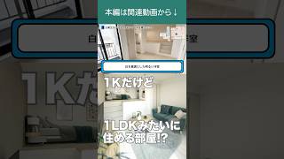 【ルームツアー】理想の1人暮らし！？1Kだけど1LDKのように住める部屋/太陽光搭載新築物件#ルームツアー #shorts #賃貸