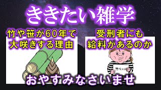 【睡眠導入】ききたい雑学【朗読・睡眠用・作業用BGM・聞き流し/トリビア・豆知識・小話・うんちく】毎日21時に投稿中！