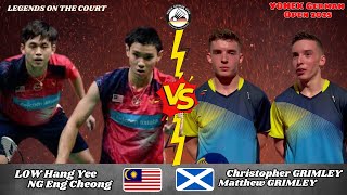 LOW Hang Yee/NG Eng Cheong (MAS) vs Christopher GRIMLEY/Matthew GRIMLEY (Scotland) |German Open 2025