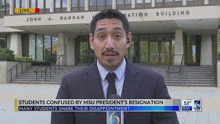 Students confused by MSU president's resignation