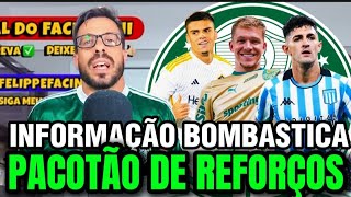 INFORMAÇÃO BOMBÁSTICA! OLHA O PACOTÃO DE REFORÇOS QUE PODE PINTAR NO VERDÃO, VEJA TODOS OS DETALHES.